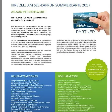 Appartement Christine - Summercard Included *